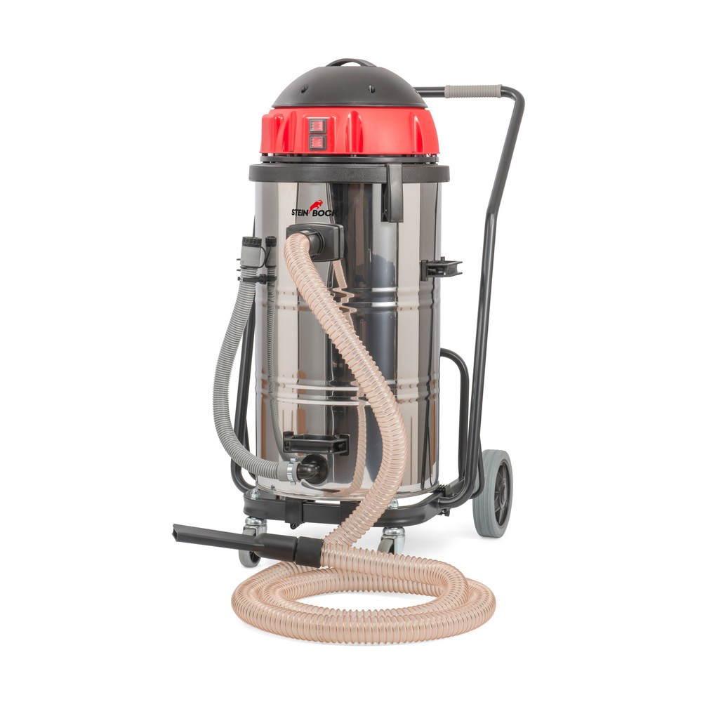 Produktabbildung: Steinbock® Spänesauger INOX, Kippfahrgestell, 2.400 W, 73 l