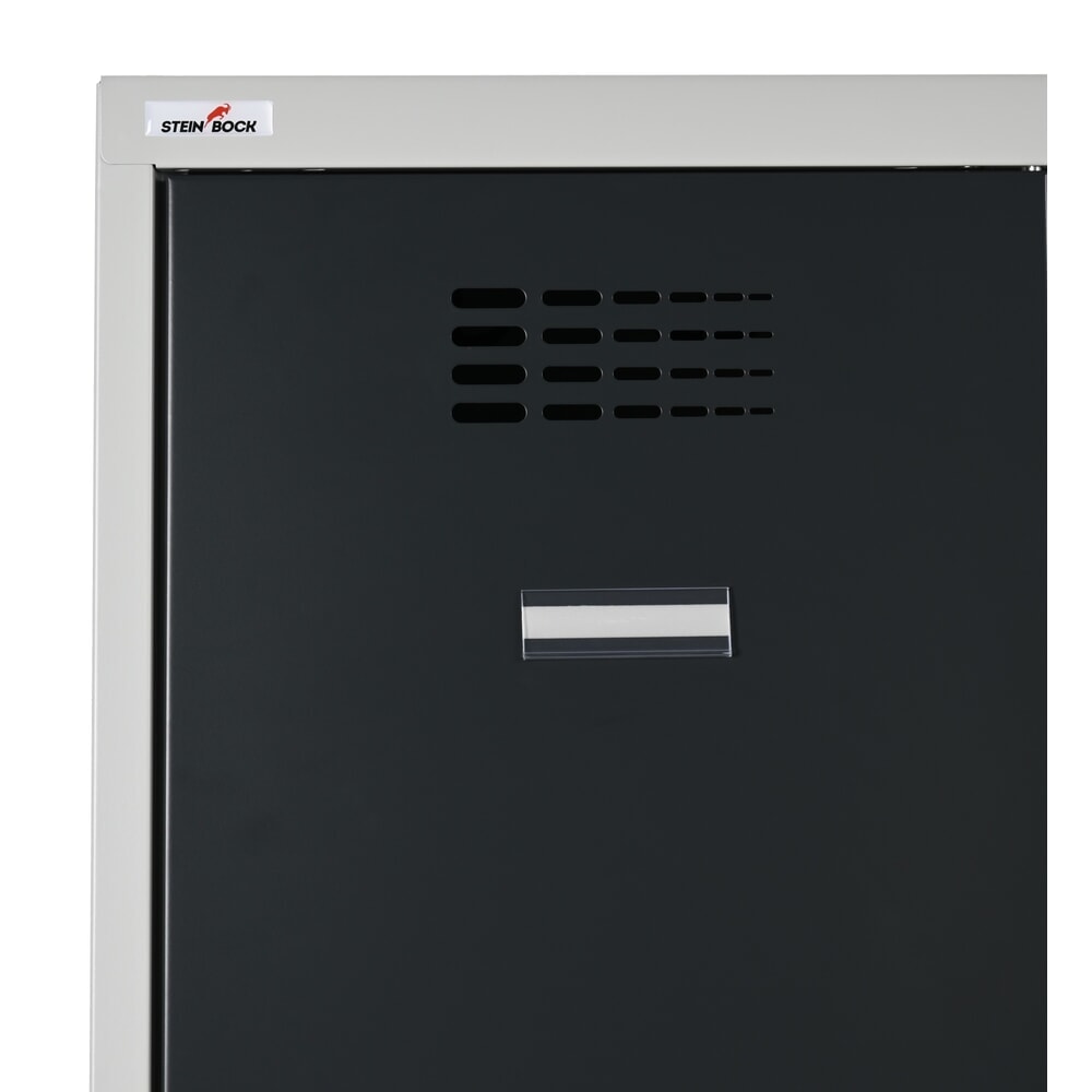 Produktabbildung Nr. 4: Steinbock® Doppelspind, 1 Abteil, Zylinderschloss, HxBxT 1800 x 600 x 500 mm, lichtgrau/lichtgrau