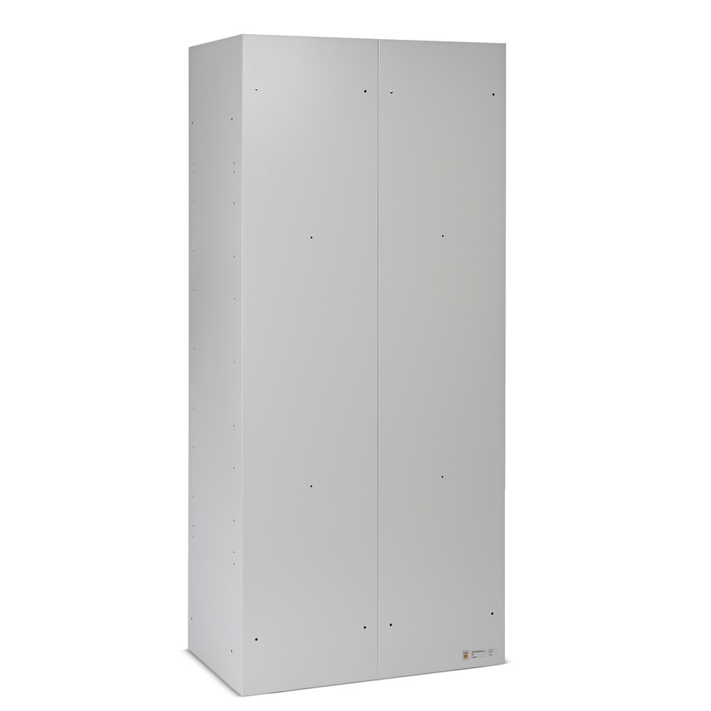 Produktabbildung Nr. 10: Steinbock® Spind, bodenstehend, 2-stöckig, 4 Fächer, Drehriegelverschluss, HxBxT 1.800 x 800 x 500 mm, lichtgrau/anthrazitgrau