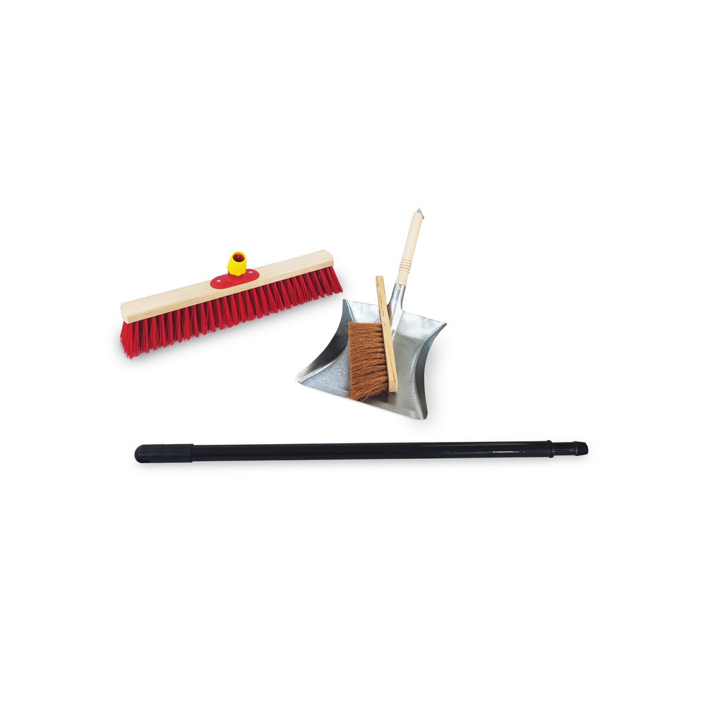 Produktabbildung Nr. 2: Steinbock® Straßenbesen-Set, inkl. Besen, Kehrschaufel und Handfeger