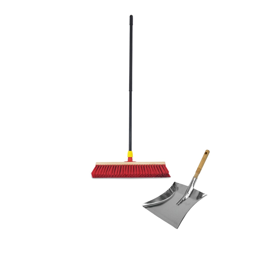 Steinbock® Straßenbesen-Set, inkl. Besen und Kehrschaufel Produktabbildung: Steinbock® Straßenbesen-Set, inkl. Besen und Kehrschaufel