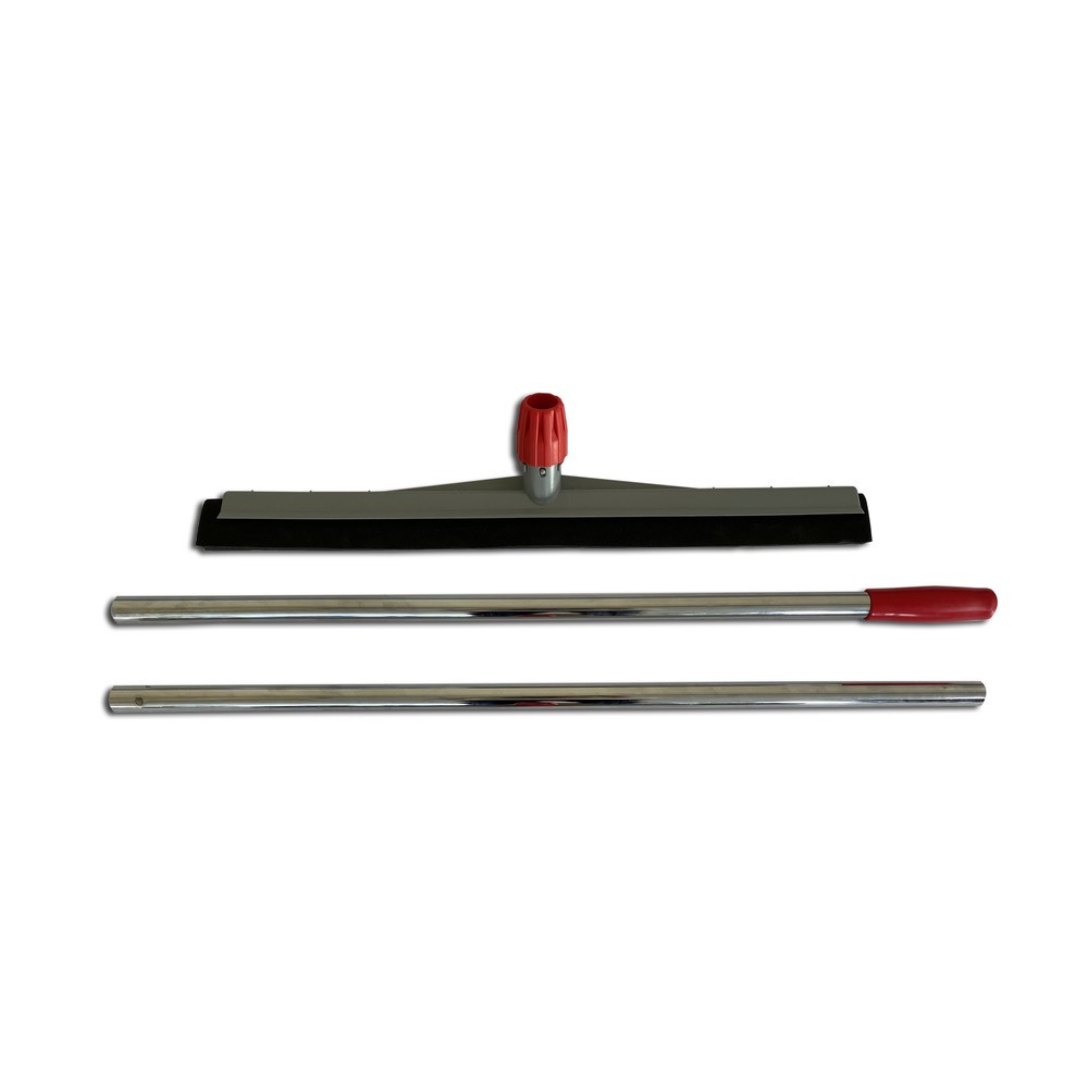 Produktabbildung: Steinbock® Wasserschieber-Set Standard, Schieber Breite 450 mm, 2-tlg. Chromstiel Länge 1.400 mm