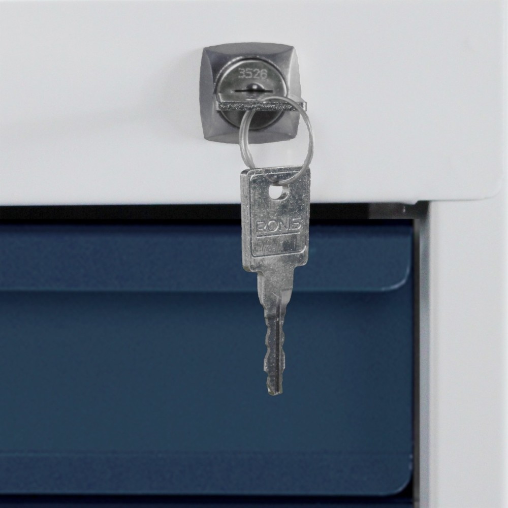 Produktabbildung Nr. 5: Steinbock® Werkbank Cube, 3 Schubladen, TK 300 kg, HxBxT 825 x 1.200 x 600 mm, RAL 7035/7016