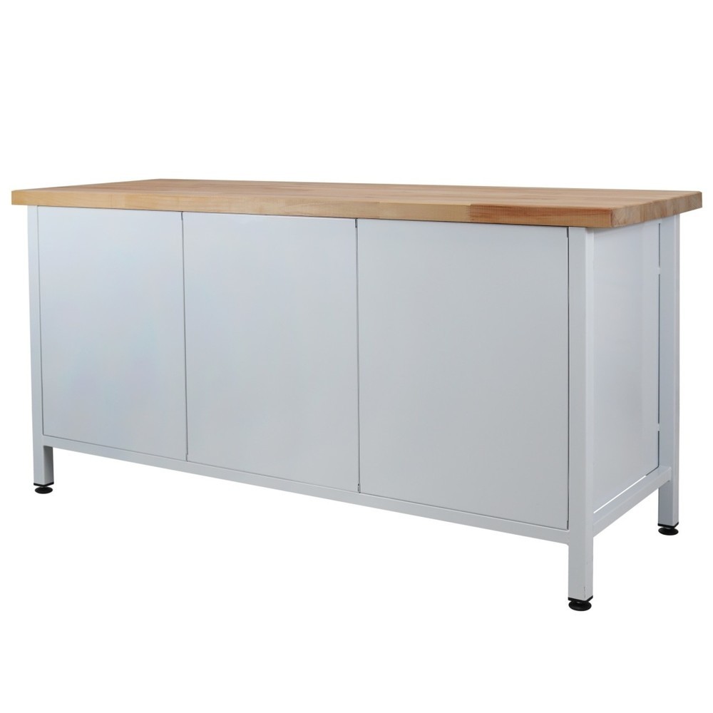 Produktabbildung Nr. 2: Steinbock® Werkbank Extra, 6 Schubladen, 1 Tür, TK 500 kg, HxBxT 840 x 1.700 x 600 mm, RAL 7035/7016