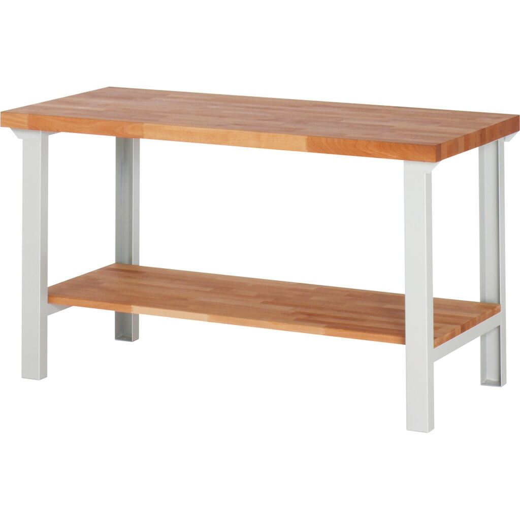 Produktabbildung: Steinbock® Werkbank Selection, mit Ablageboden, HxBxT 840 mm x 1.500 mm x 700 mm, RAL 7035