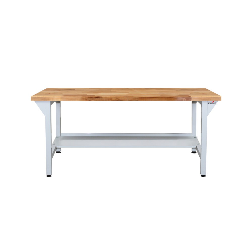 Produktabbildung Nr. 3: Steinbock® Werkbank Original, 1 Ablage, TK 500 kg, HxBxT 850 x 1.500 x 750 mm, RAL 7035
