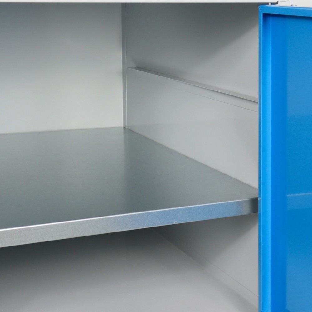 Produktabbildung Nr. 3: Steinbock® Werkbank Premium, 4 Schubladen, 1 Tür, TK 300 kg, HxBxT 840 x 1.200 x 600 mm, RAL 7035/5012