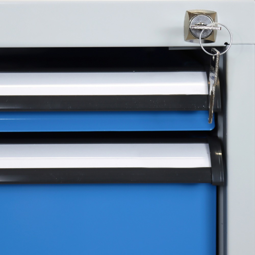 Produktabbildung Nr. 5: Steinbock® Werkbank Pro, 3 Schubladen, 1 Ablage, TK 500 kg, HxBxT 850 x 2.000 x 750 mm, RAL 7035/5012