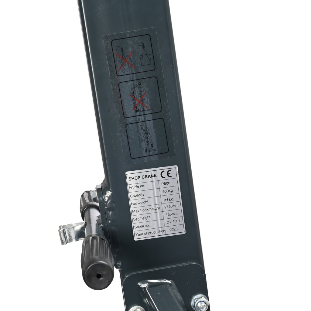 Produktabbildung Nr. 18: Steinbock® Werkstattkran, Zwei-Wege-Pumpe, TK 500 kg