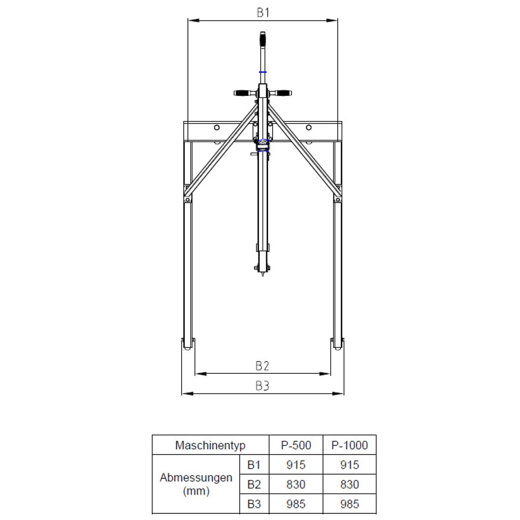 Produktabbildung Nr. 8: Steinbock® Werkstattkran, Zwei-Wege-Pumpe, TK 500 kg