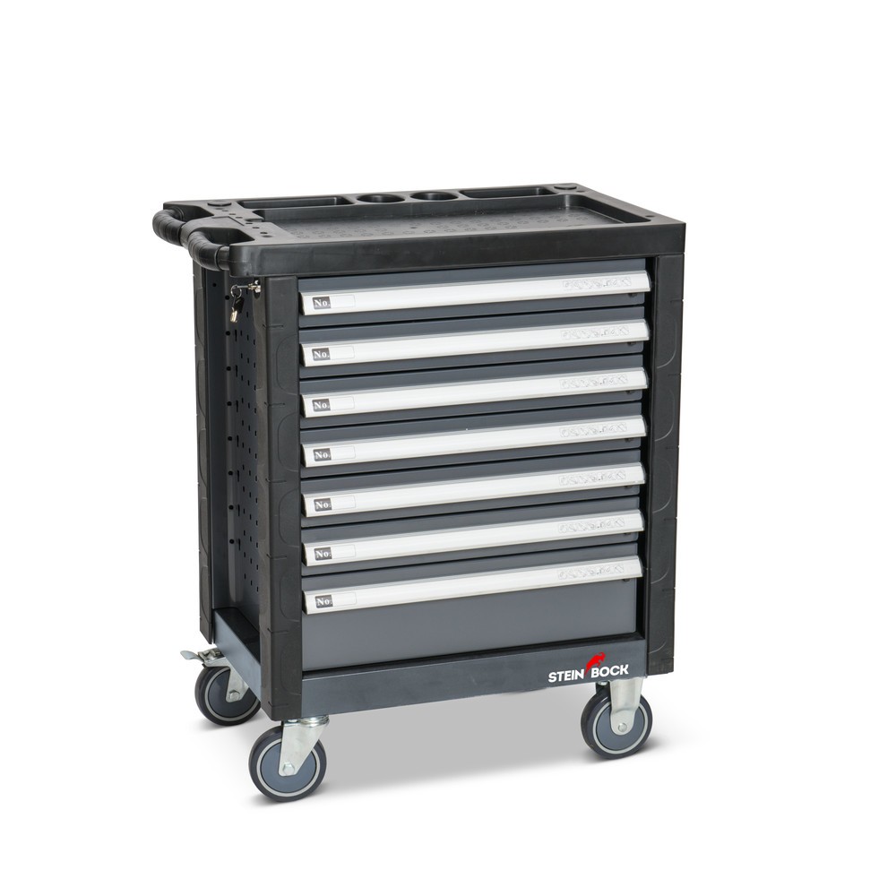Produktabbildung: Steinbock® Werkzeugwagen, mit 7 Schubladen