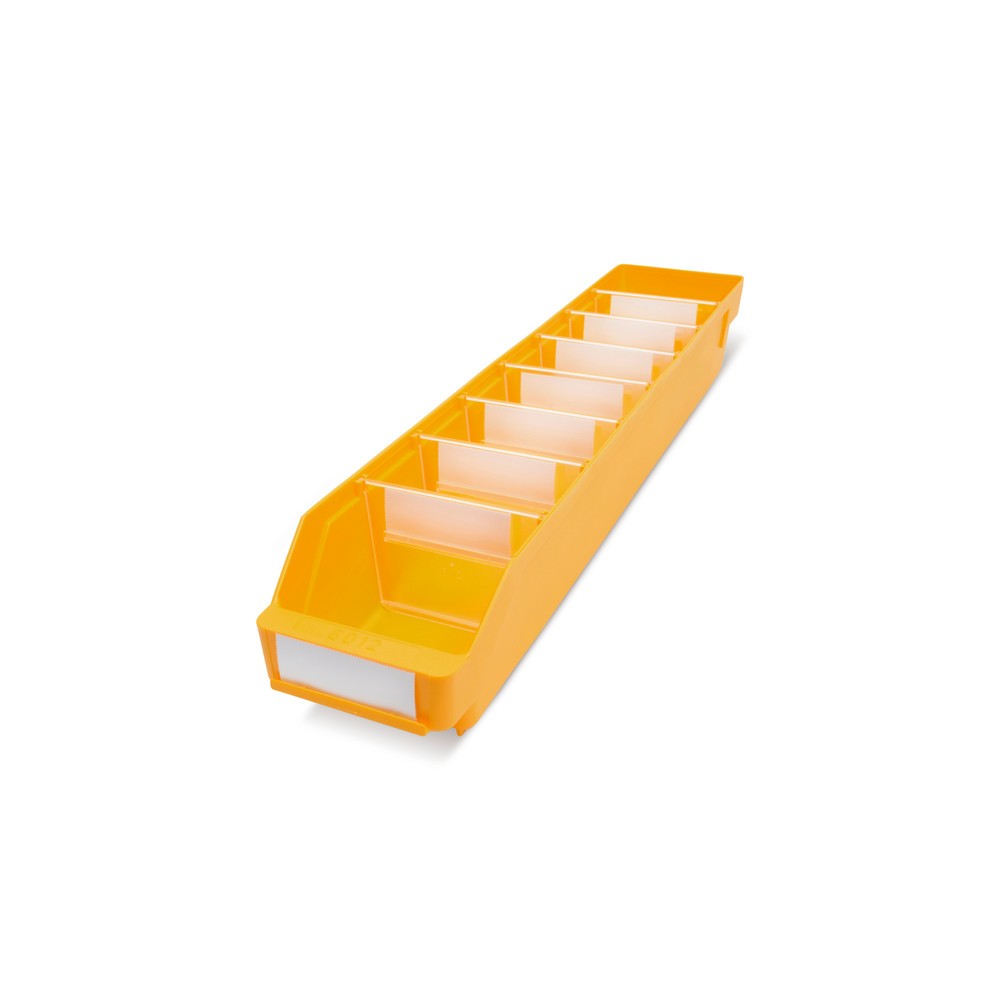 Produktabbildung: STEMO Regalkästen mit Sichtöffnung, BxT 120 x 600 mm, gelb
