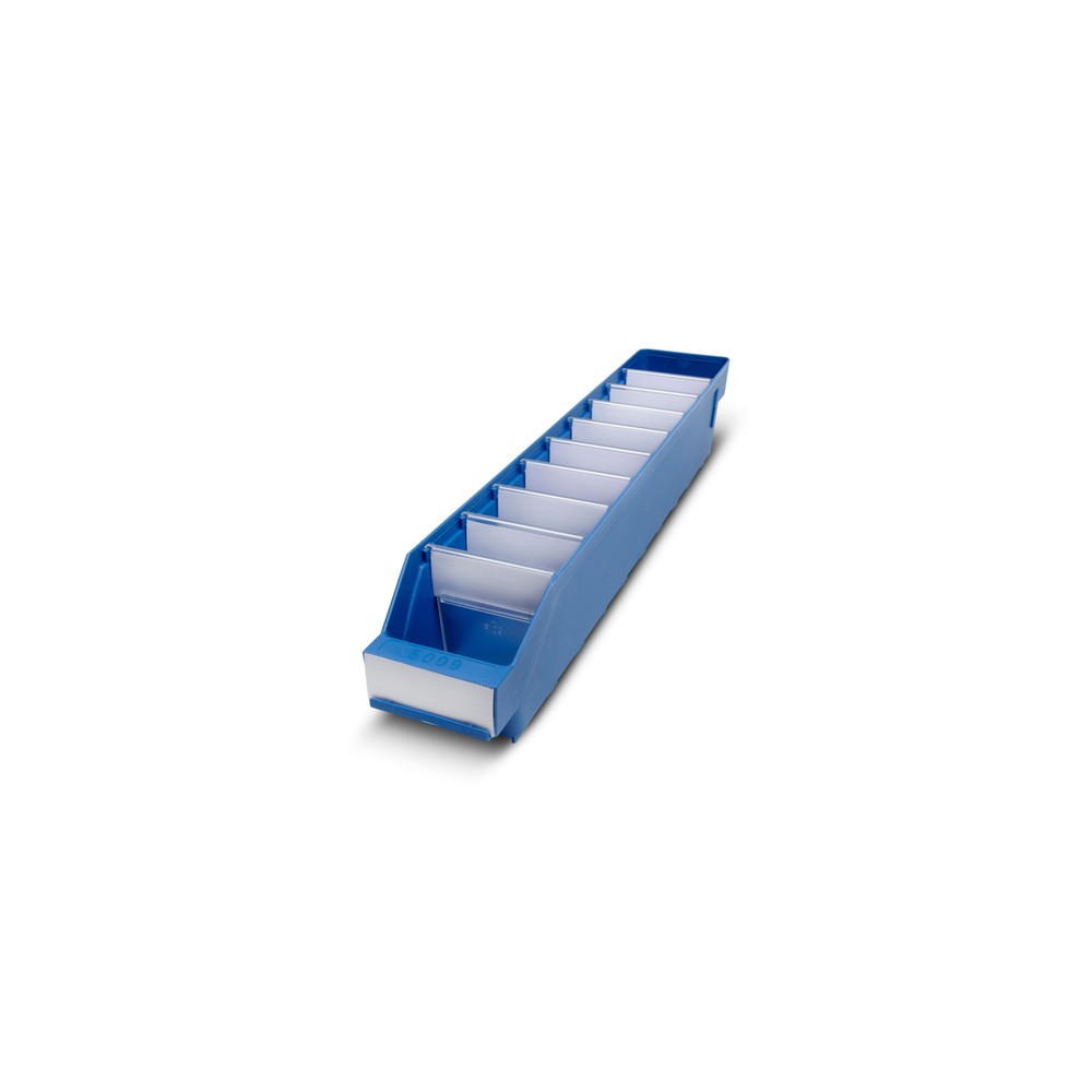 Produktabbildung Nr. 1: STEMO Regalkästen mit Sichtöffnung, BxT 90 x 500 mm, blau
