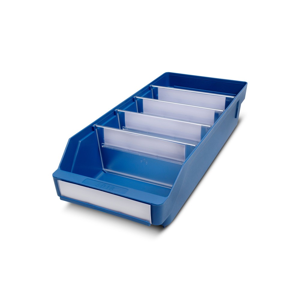 Produktabbildung Nr. 1: STEMO Regalkästen mit Sichtöffnung, BxT 180 x 400 mm, blau