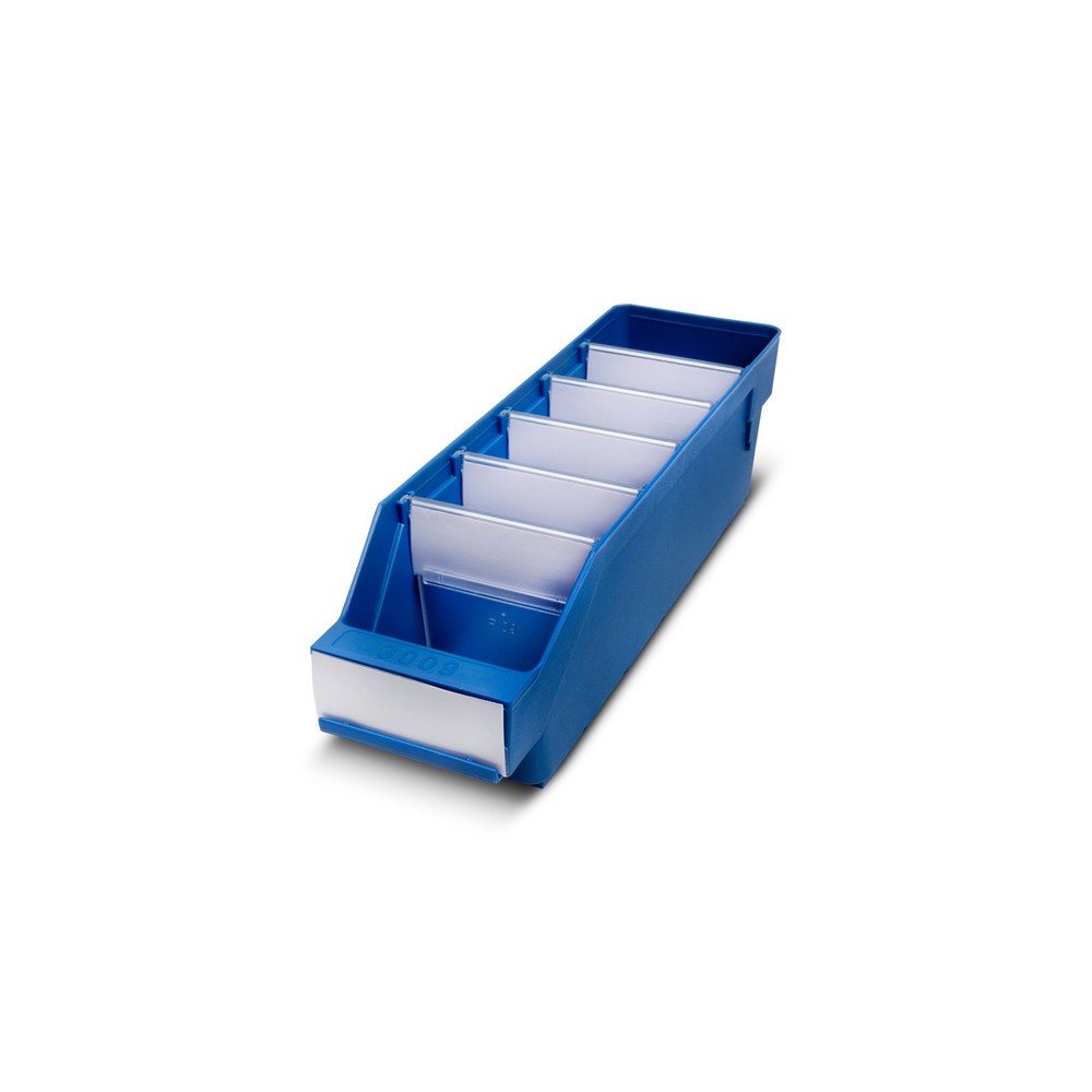 Produktabbildung: Regalkästen mit Sichtöffnung, BxT 90 x 300 mm, blau