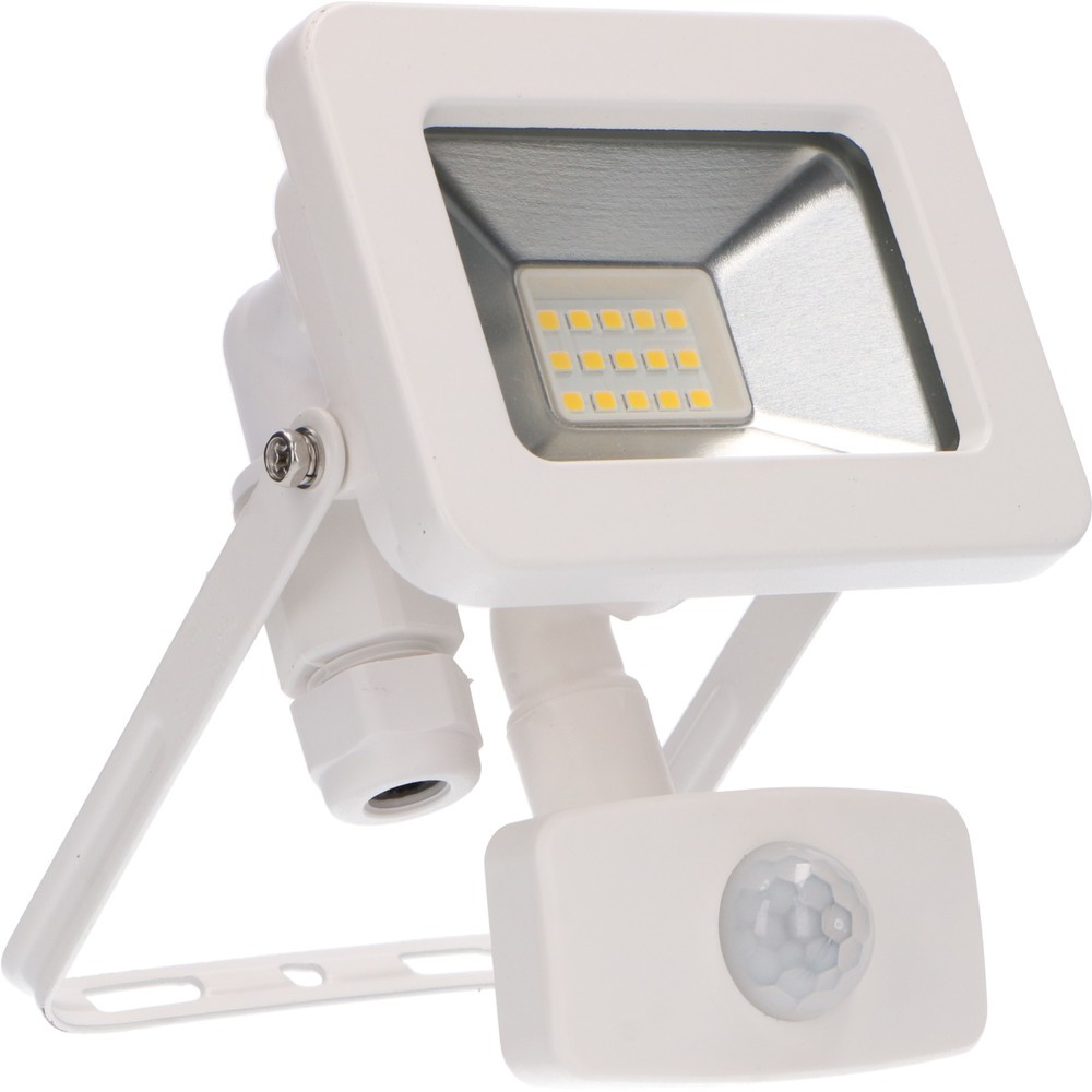 Produktabbildung: Strahler - 10W 1100lm 4000K IP44 Sensor - Sanan LED - weiß