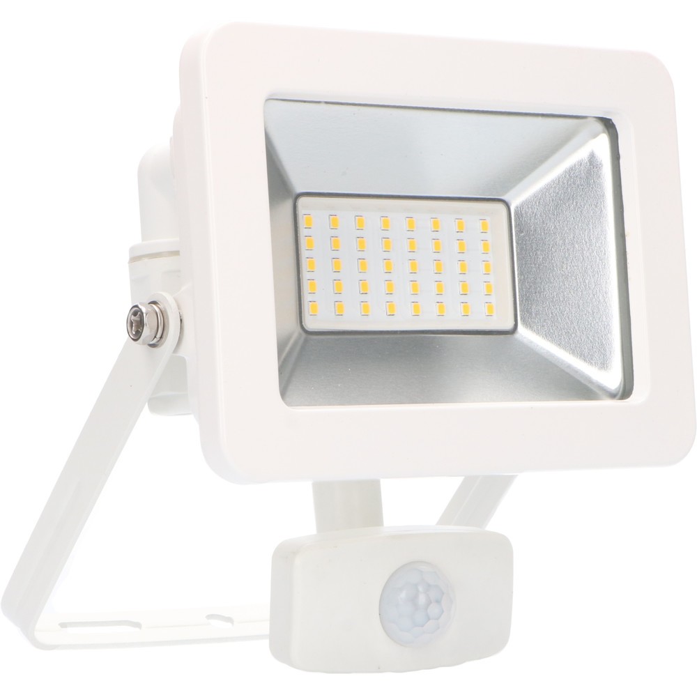 Produktabbildung: Strahler - 30W 3300lm 4000K IP44 Sensor - Sanan LED - weiß