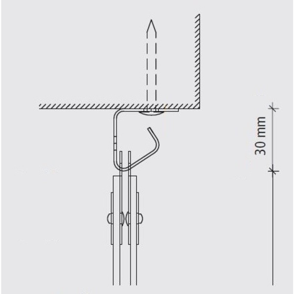 Produktabbildung Nr. 4: Streifenvorhang für den Außenbereich, Streifen Länge 2.000 mm, Überlappung 54 mm