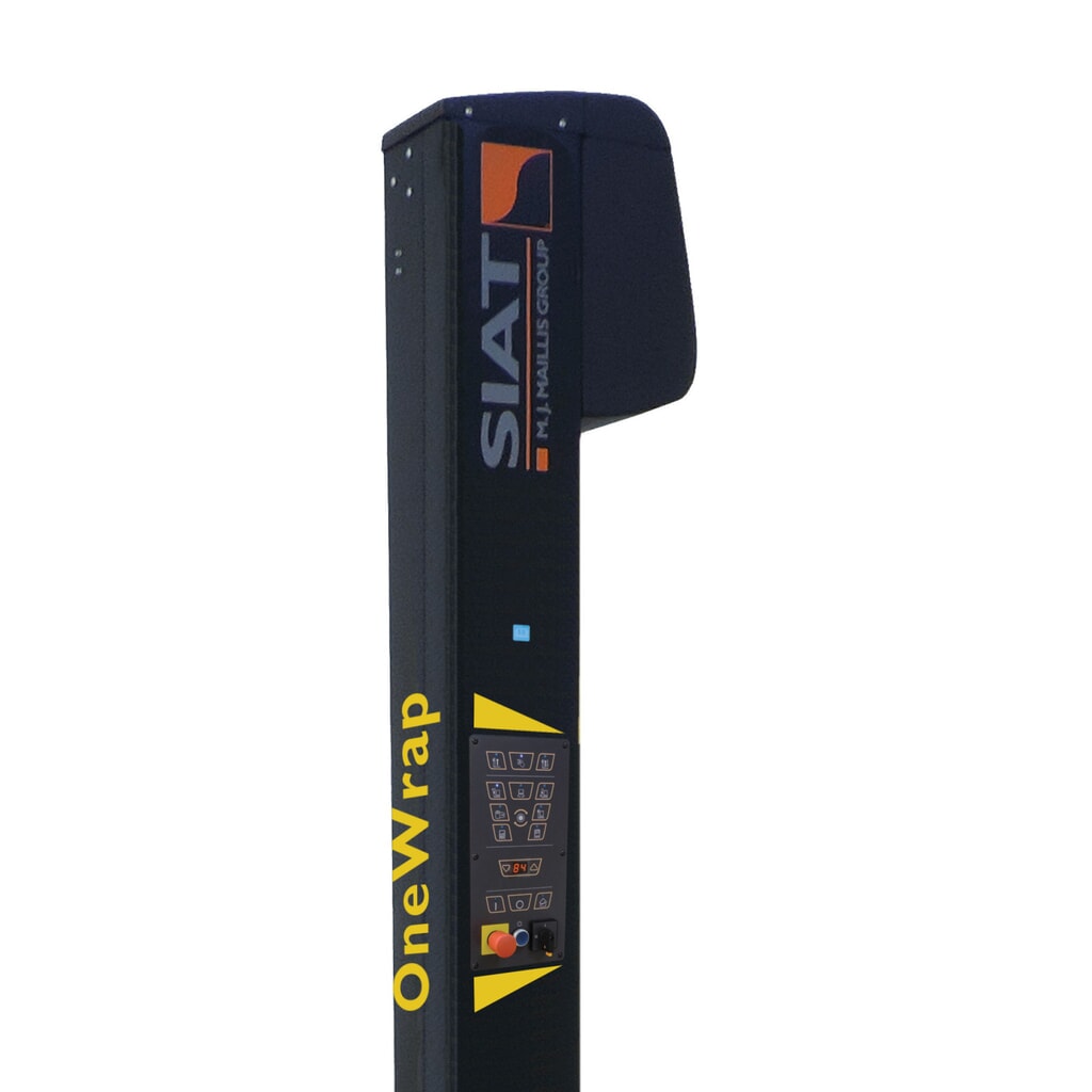 SIAT Palettenwickler PS OneWrap "M", einfache mechanische Bremse mit Schnellspannhebel, Drehteller Ø 1.500 mm, Wickelhöhe 2.100 mm Produktabbildung Nr. 3: SIAT Palettenwickler PS OneWrap "M", einfache mechanische Bremse mit Schnellspannhebel, Drehteller Ø 1.500 mm, Wickelhöhe 2.100 mm