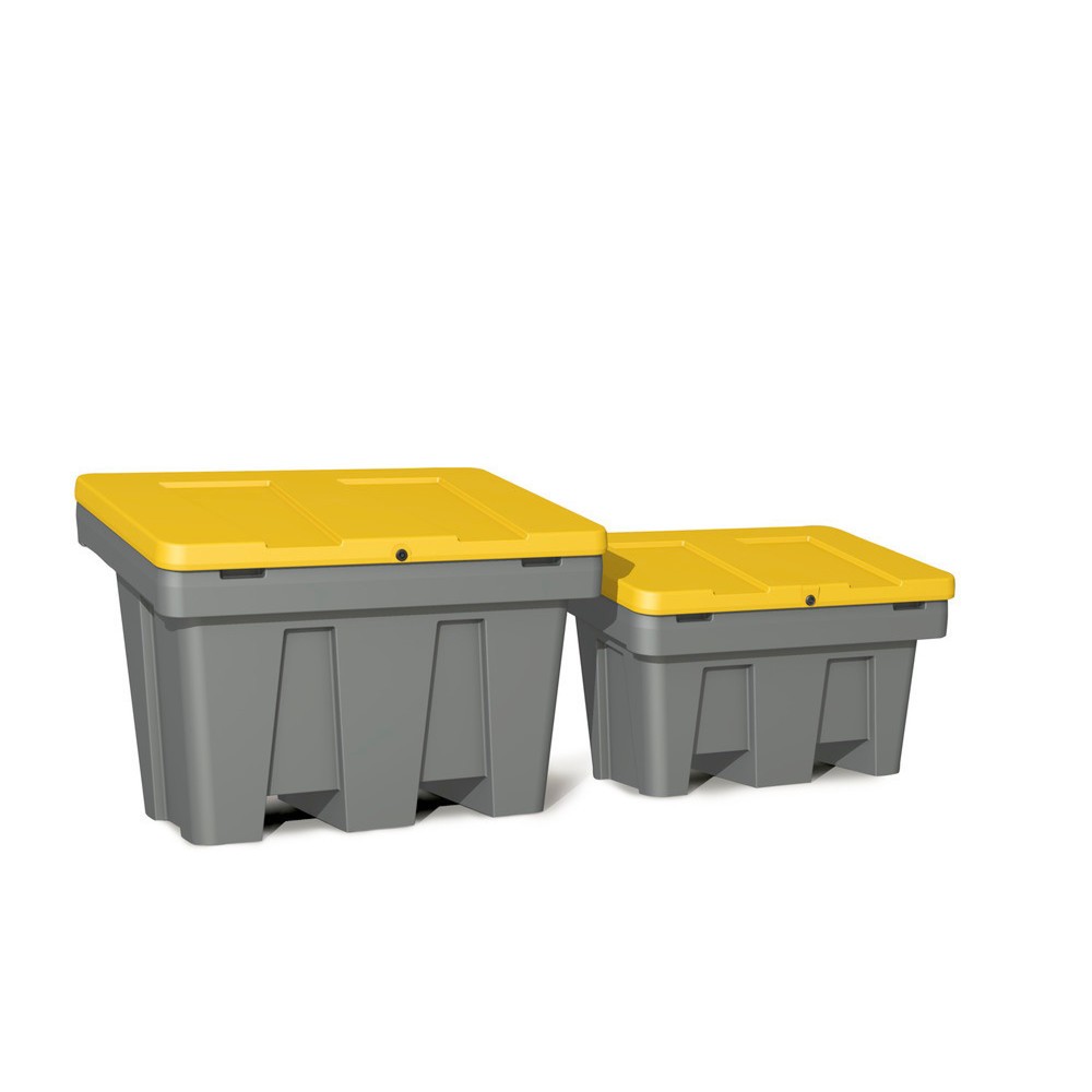 Produktabbildung: Streugutbehälter GB 150, grau/gelb, 150 Liter
