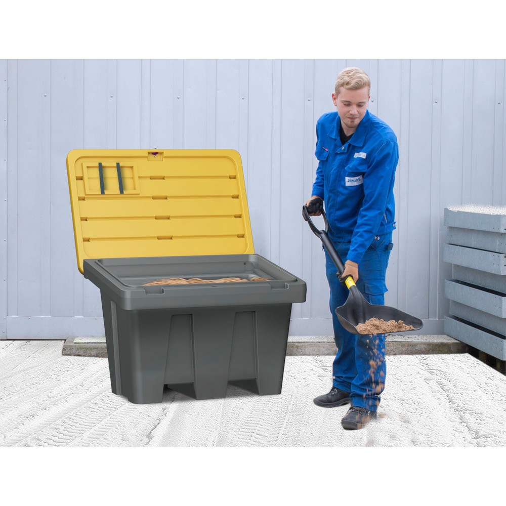 Produktabbildung Nr. 8: Streugutbehälter GB 300, grau/gelb, 300 Liter