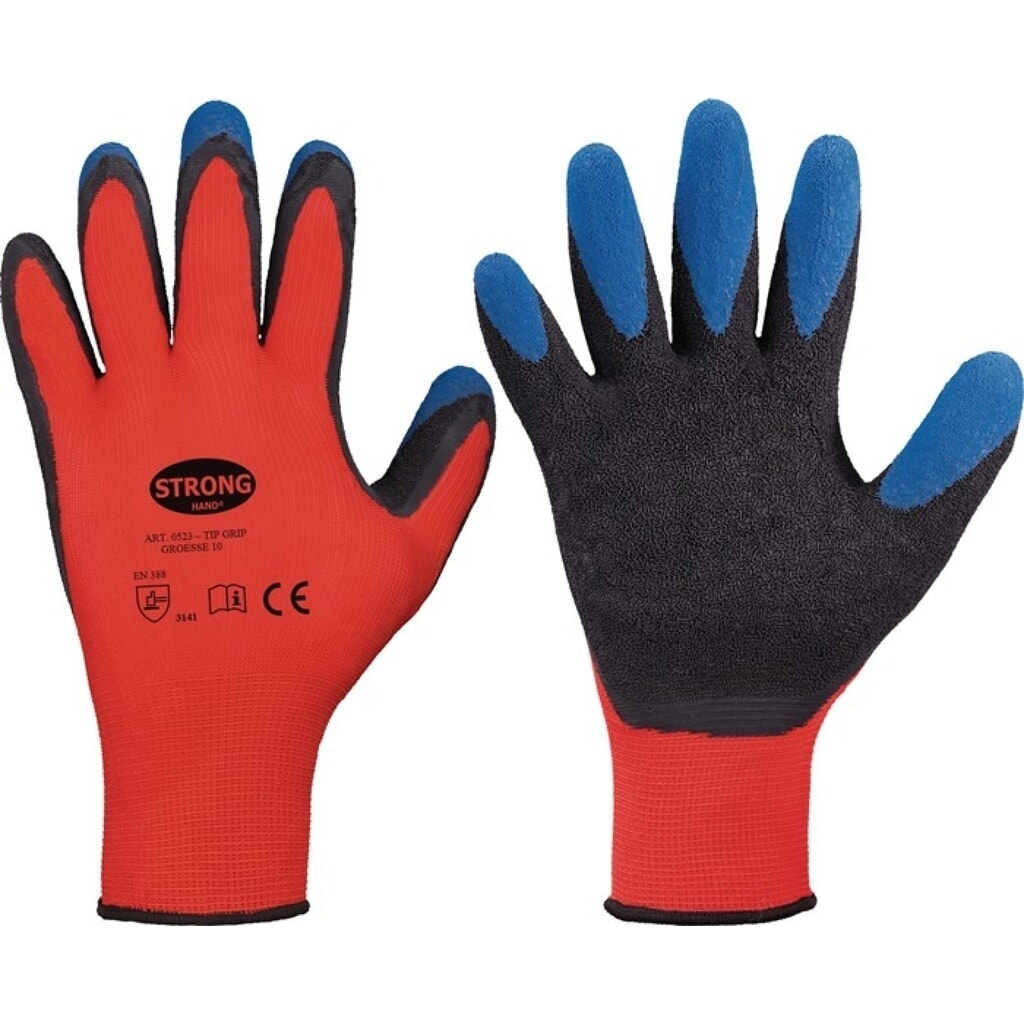 Produktabbildung: STRONGHAND Handschuhe Tip Grip Gr.10