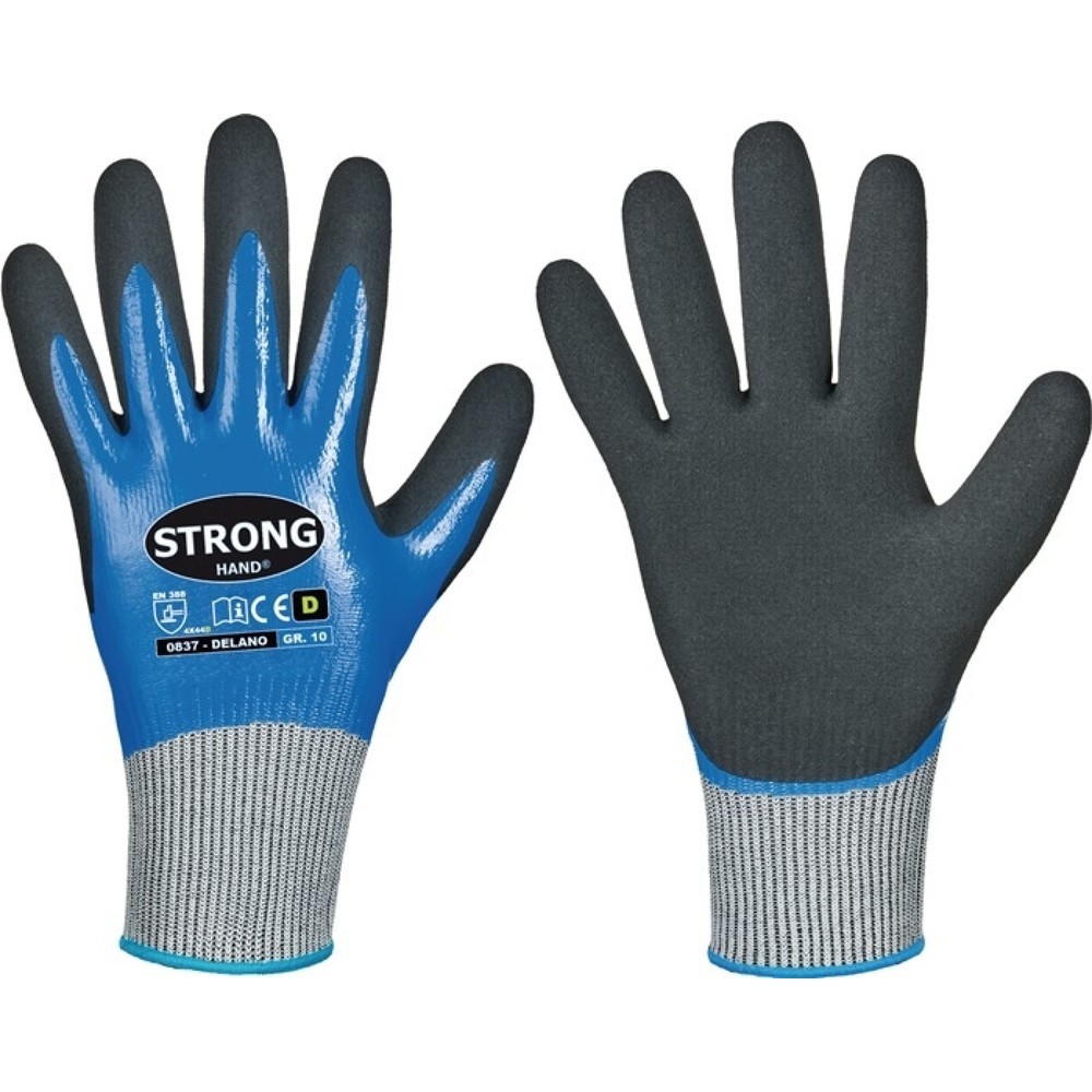 Produktabbildung: STRONGHAND Schnittschutzhandschuhe Delano Gr.8