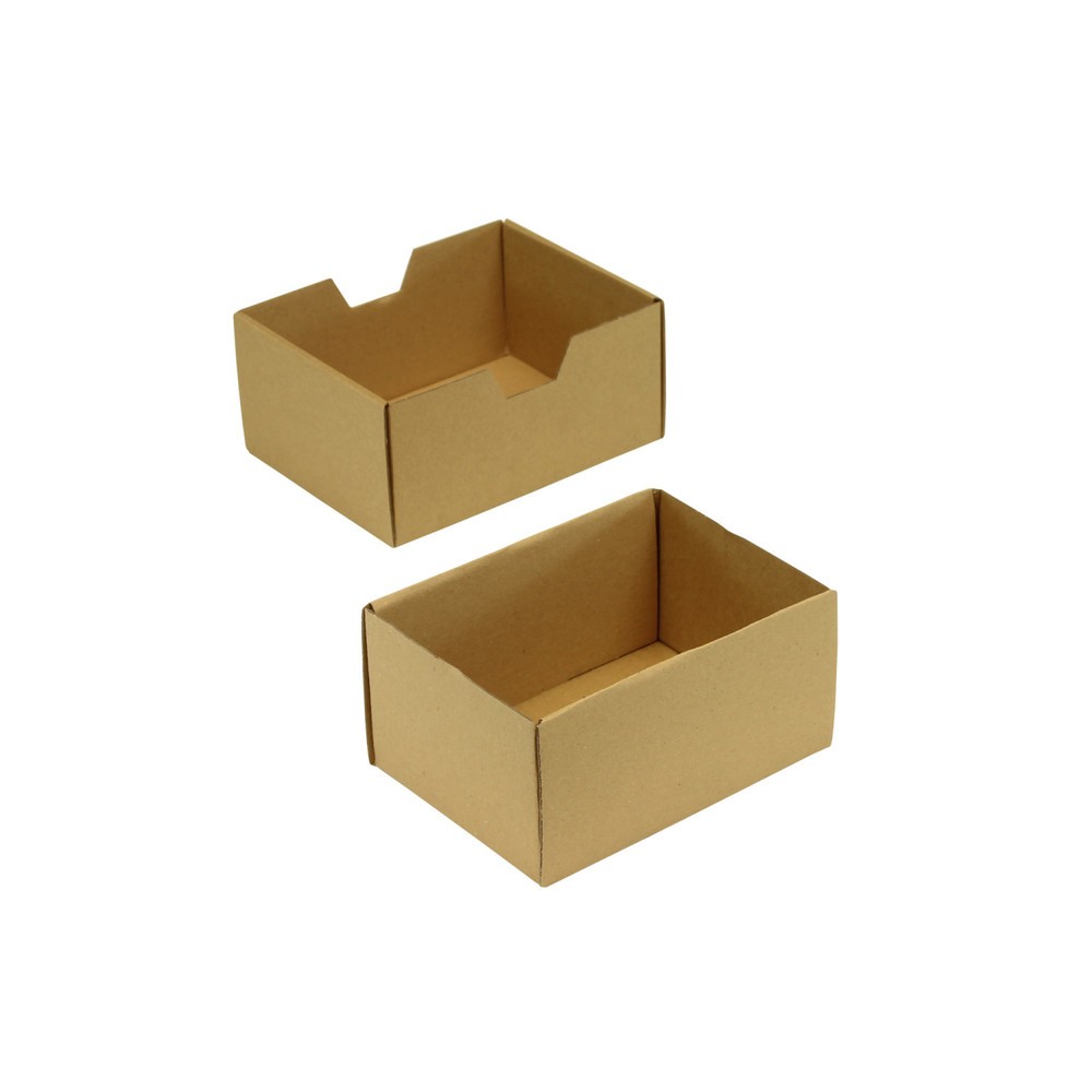 Produktabbildung Nr. 2: Stülpdeckelkarton, 152 x 109 x 77 mm ( L x B x H ), 2-teilig, braun, DIN A6