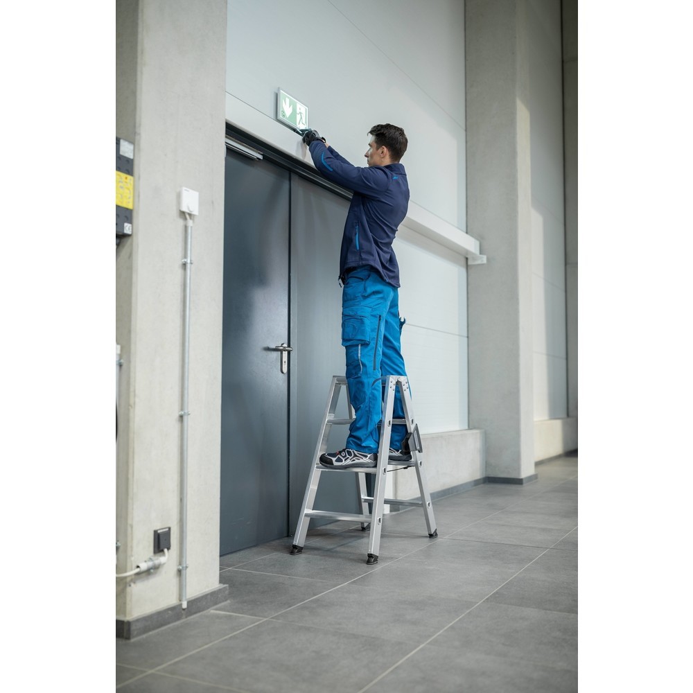 Produktabbildung Nr. 5: Stufen-Stehleiter beidseitig begehbar 2x4 Stufen