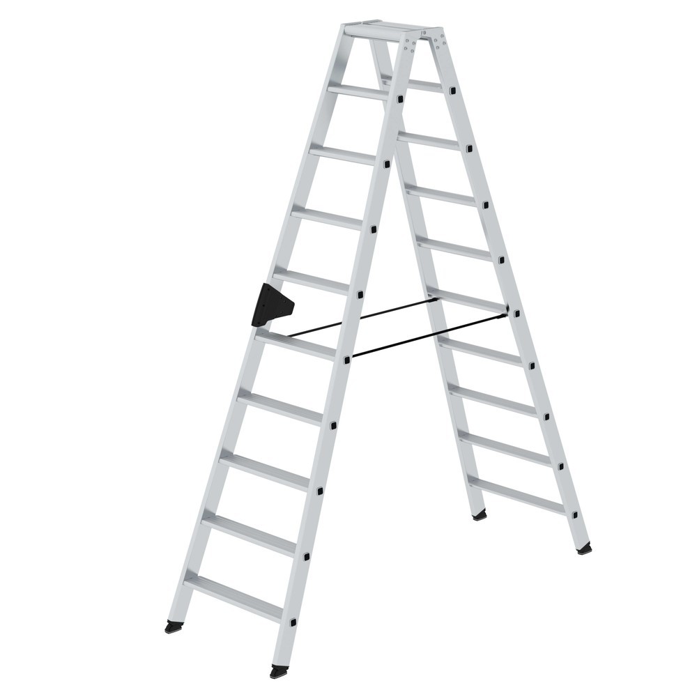 Produktabbildung Nr. 1: Stufen-Stehleiter beidseitig begehbar 2x10 Stufen