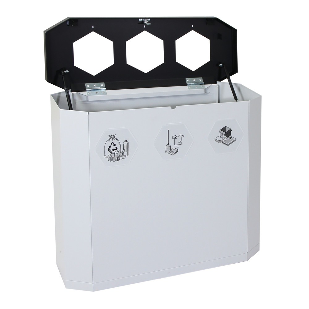 Produktabbildung Nr. 2: stumpf® Abfallbehälter, Sixco 3 smart, lichtgrau