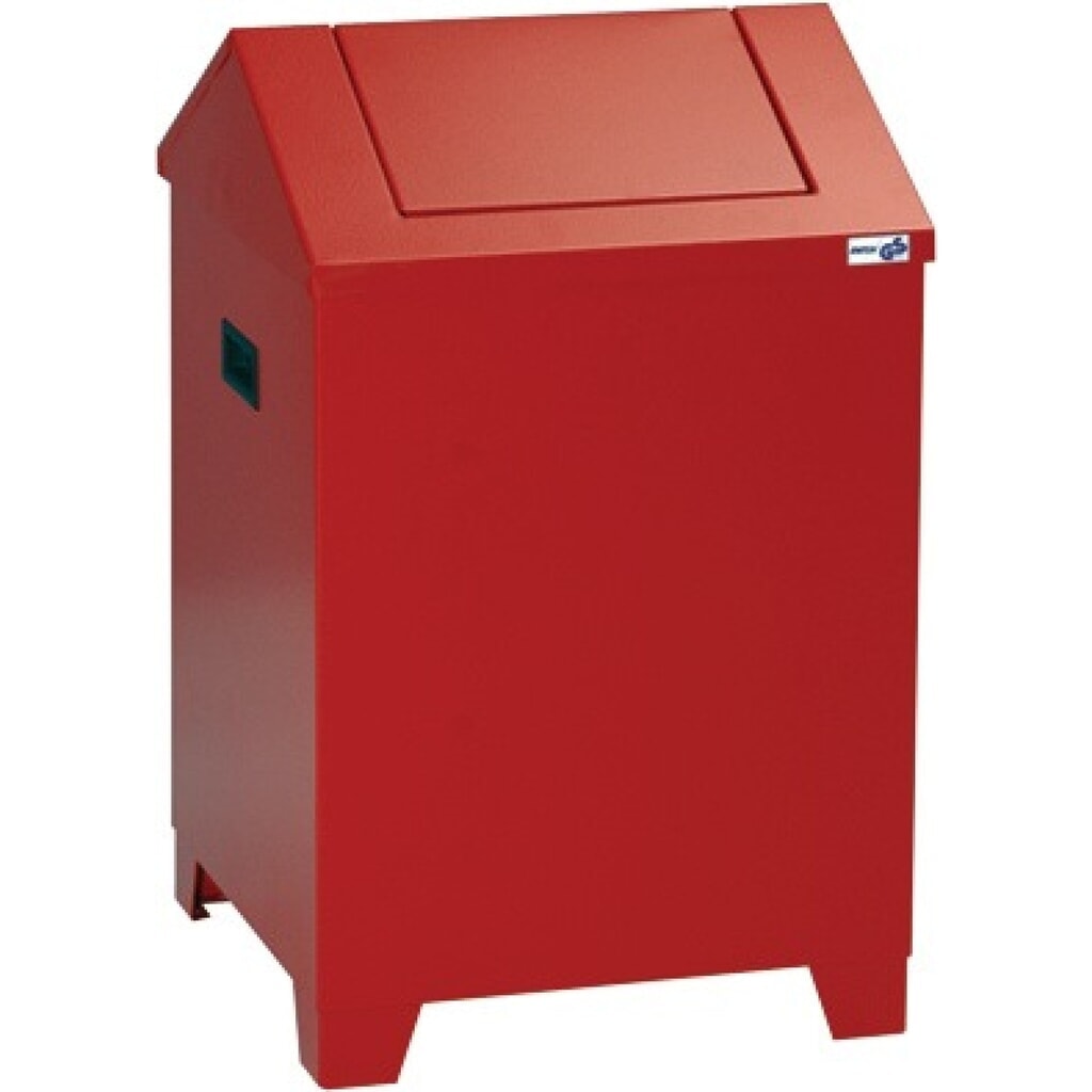 Produktabbildung: stumpf® STUMPF Putzwollkasten H680xB400xT400mm Geh.feuerrot/Klappe feuerrot Stahlbl