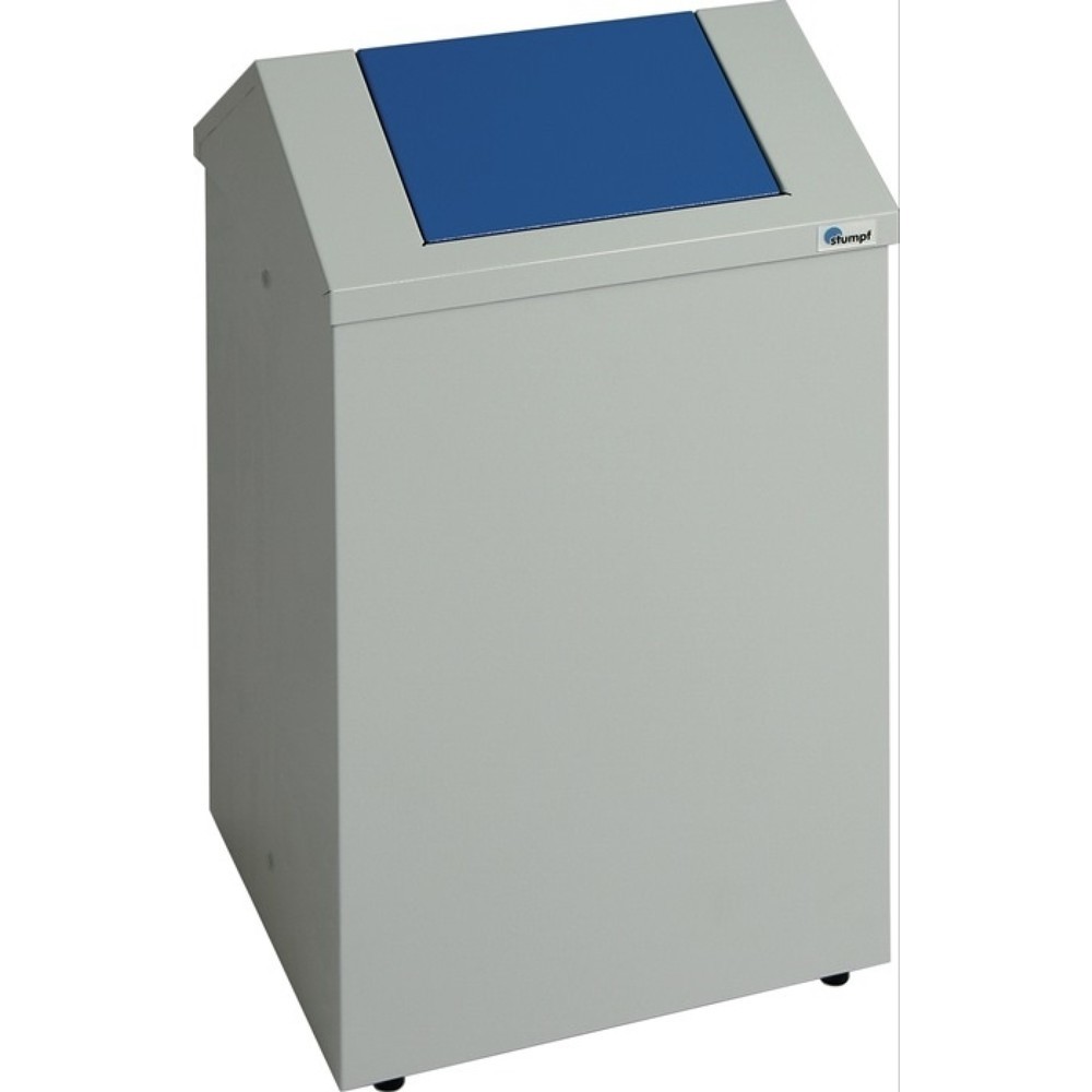 Produktabbildung: stumpf® Putzwollkasten, Gehäuse lichtgrau, RAL 7035 / Klappe, H570xB330xT310mm, enzianblau, RAL 5010 Stahlblech