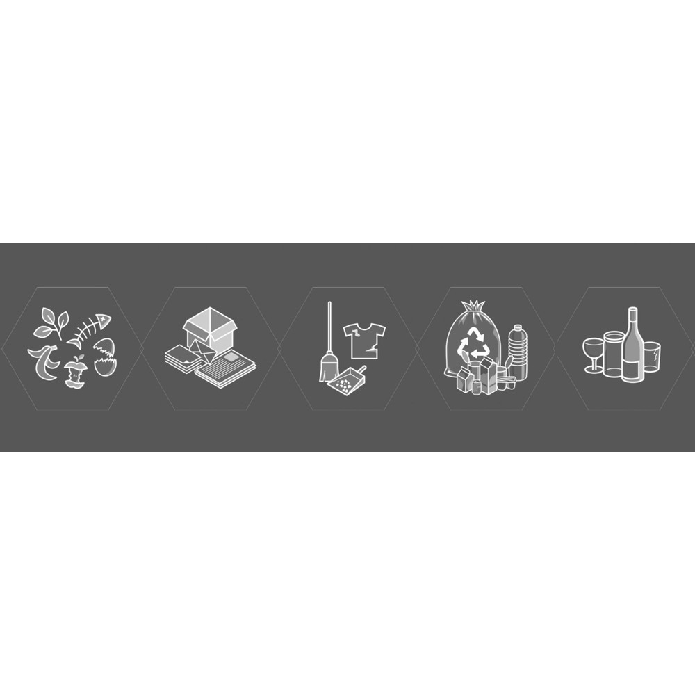 Produktabbildung: stumpf® Sixco Piktrogramme Set = 5 Motive, silberner Druck