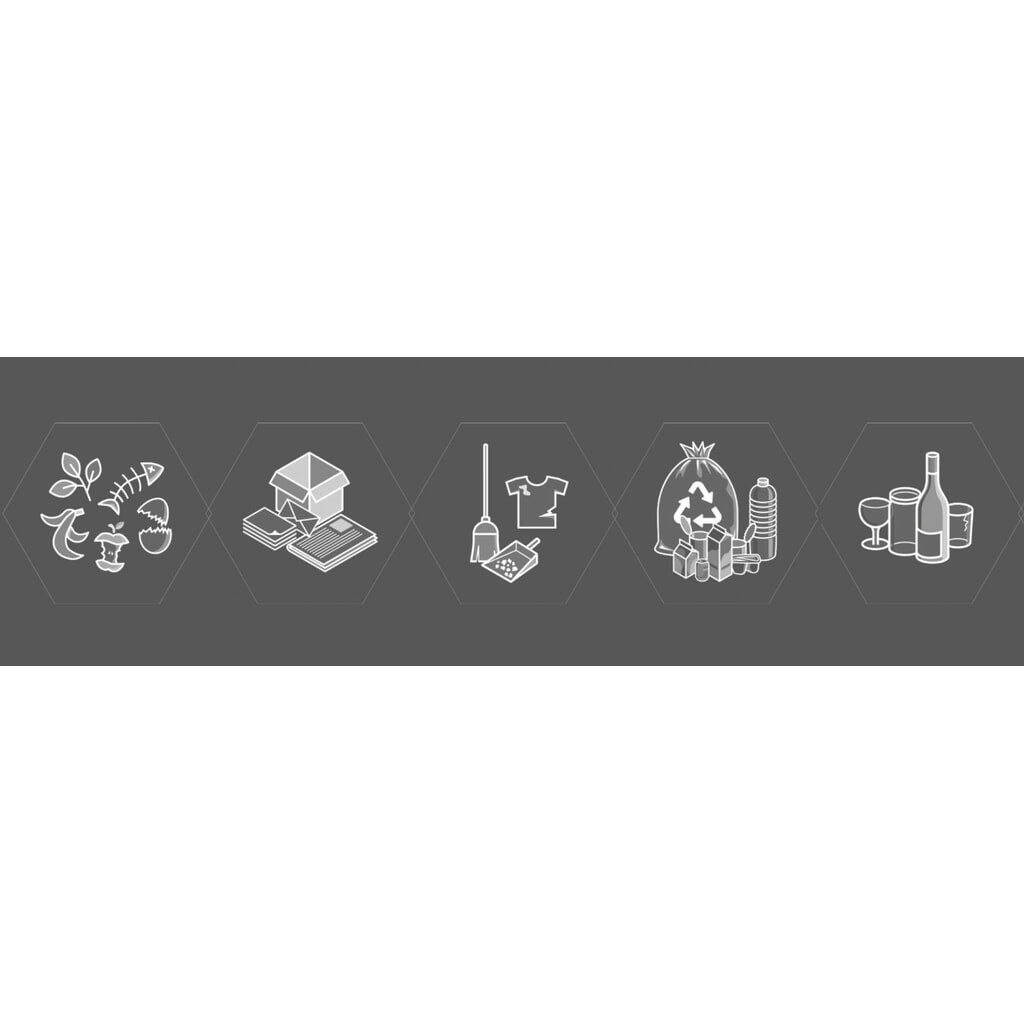 Produktabbildung: stumpf® Sixco Piktrogramme Set = 5 Motive, silberner Druck