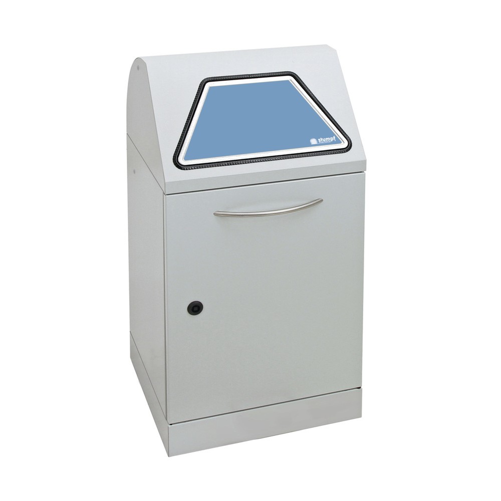 Produktabbildung Nr. 1: stumpf® Wertstoffsammler, inkl. Innenbehälter, Stahlblech, verzinkt, 45 Liter, lichtgrau