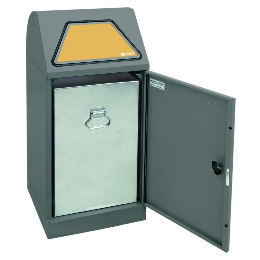 Produktabbildung Nr. 3: stumpf® Wertstoffsammler, inkl. Innenbehälter, Stahlblech, verzinkt, 60 Liter, graualuminium