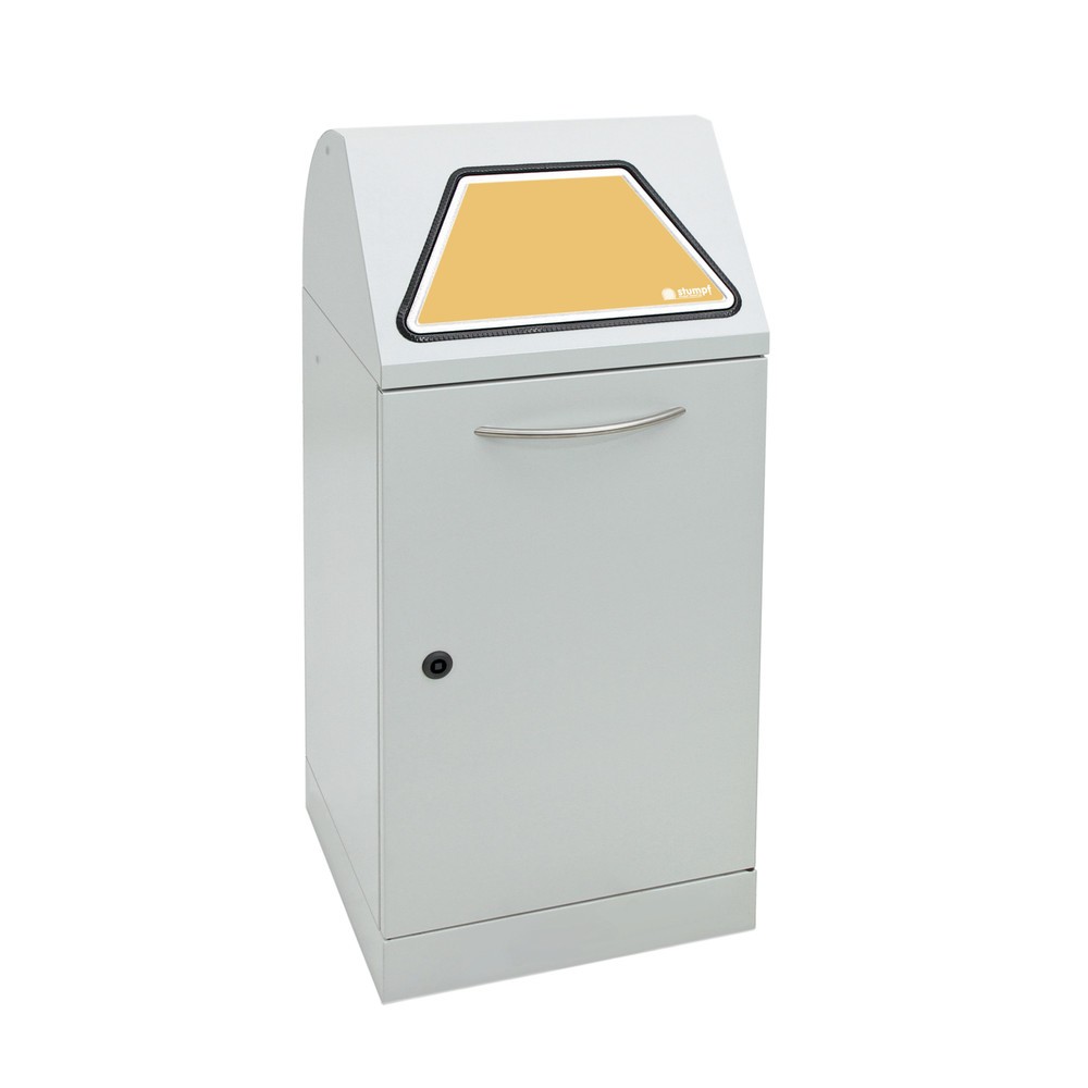 Produktabbildung Nr. 1: stumpf® Wertstoffsammler, mit Abfallsackhalter, Stahlblech, verzinkt, 60 Liter, lichtgrau