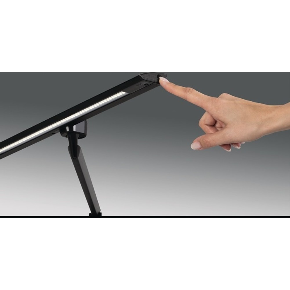 Produktabbildung Nr. 3: styro Schreibtischleuchte LED Zirkon, Höhe 820 mm mit Klemme, Aluminium, ABS, Eisen, PC schwarz, LED