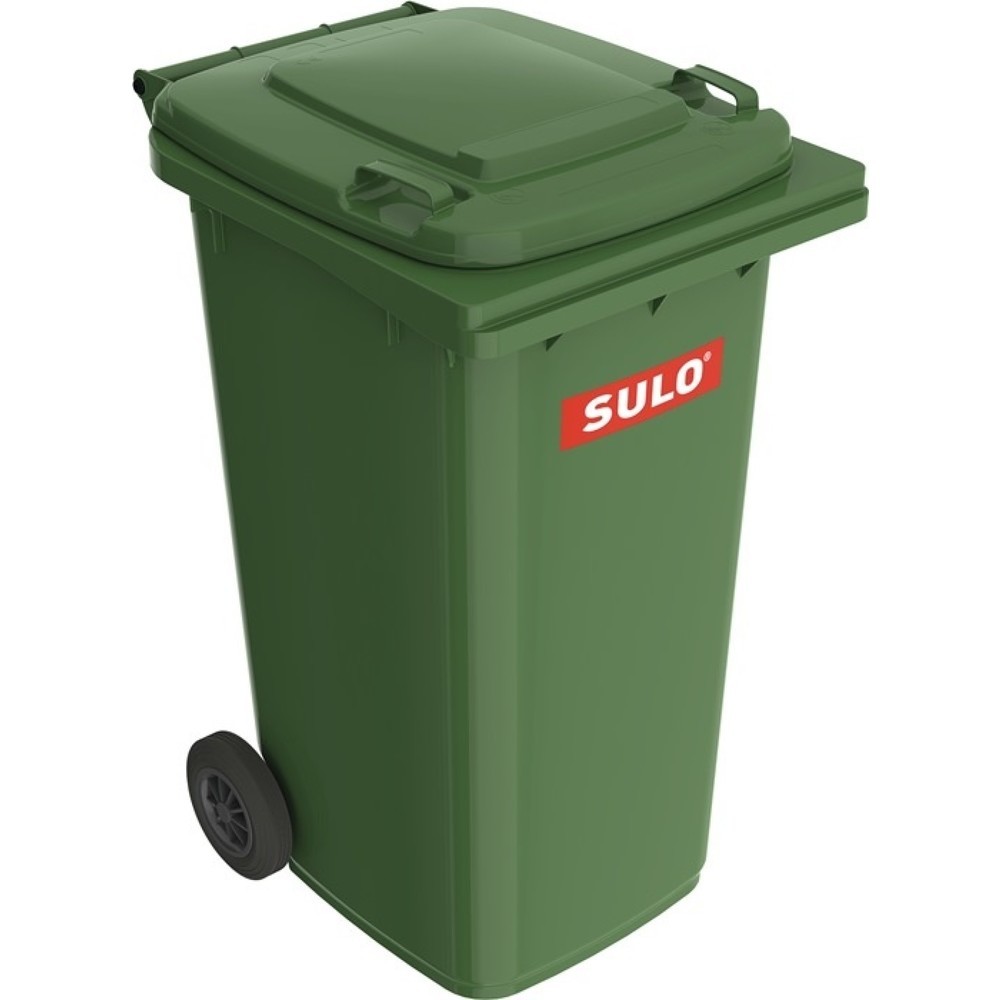 Produktabbildung: SULO Müllgroßbehälter, fahrbar, nach EN 840, 240 l HDPE grün