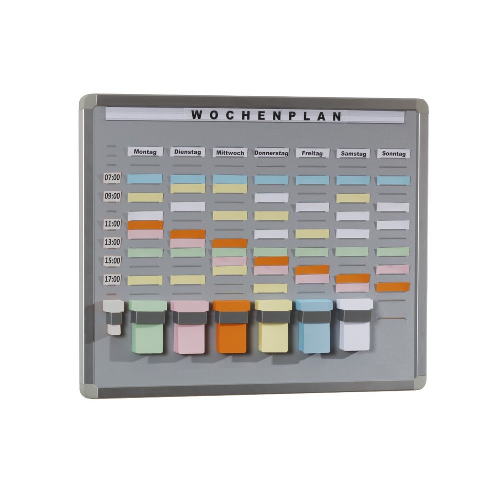 Produktabbildung: Systemtafel T-Card, 5 Reihen, 20 Fächer
