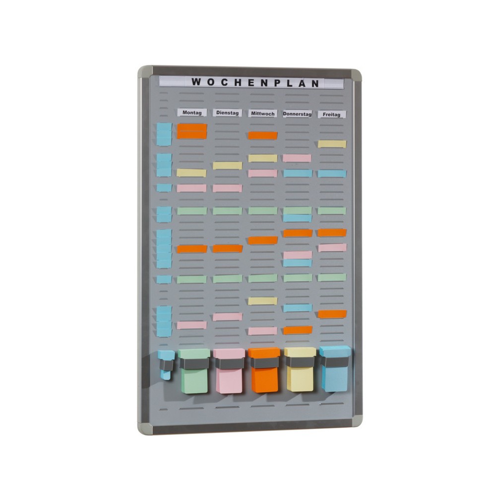 Produktabbildung: Systemtafel T-Card, 5 Reihen, 35 Fächer