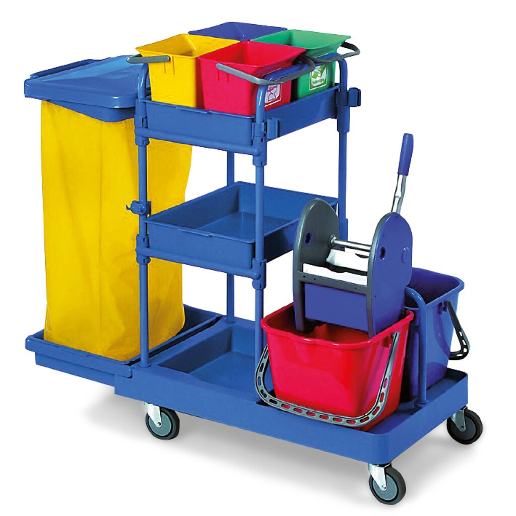 Produktabbildung: Systemwagen-Set Harema®, Eimer 4x 6 Liter + 2x 15 Liter