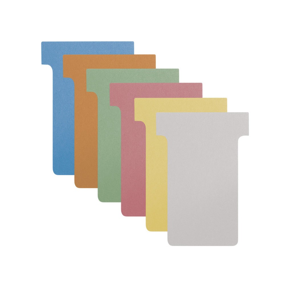 Produktabbildung: T-Card, unbedruckt, Medium, gelb, 100 Stk/VE