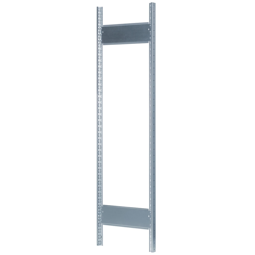 T-Profil-Rahmen MULTIplus für SCHULTE Fachbodenregal, verzinkt, vormontiert, 2 Tiefenriegel, HxT 2.000 x 400 mm Produktabbildung: T-Profil-Rahmen MULTIplus für SCHULTE Fachbodenregal, verzinkt, vormontiert, 2 Tiefenriegel, HxT 2.000 x 400 mm
