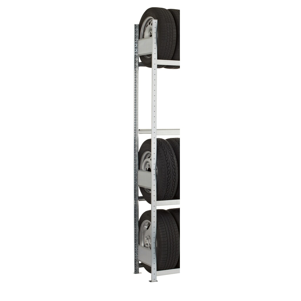 Produktabbildung Nr. 2: T-Profil-Rahmen MULTIplus für SCHULTE Fachbodenregal, verzinkt, vormontiert, 3 Tiefenriegel, HxT 2.000 x 500 mm
