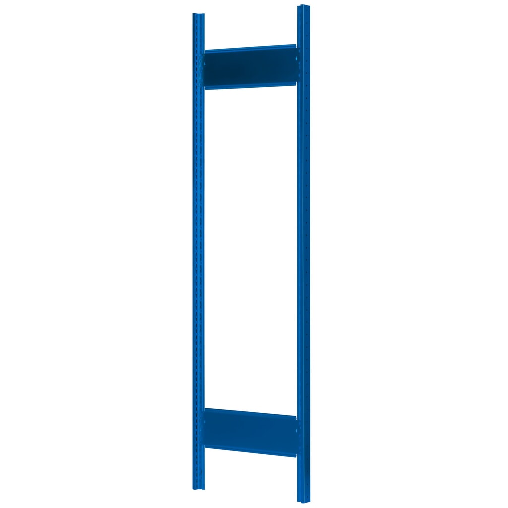 T-Profil-Rahmen MULTIplus für SCHULTE Fachbodenregal, enzianblau, vormontiert, 2 Tiefenriegel, HxT 2.000 x 400 mm Produktabbildung: T-Profil-Rahmen MULTIplus für SCHULTE Fachbodenregal, enzianblau, vormontiert, 2 Tiefenriegel, HxT 2.000 x 400 mm