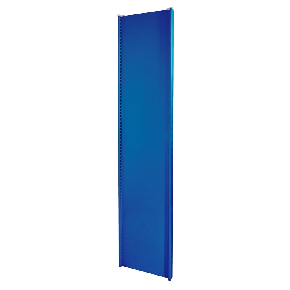 Produktabbildung: T-Profil-Vollblechrahmen MULTIplus für SCHULTE Fachbodenregal, enzianblau, vormontiert, HxT 2.000 x 400 mm