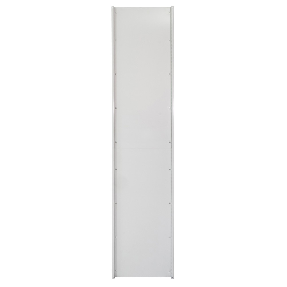 Produktabbildung: T-Profil-Vollblechrahmen MULTIplus für SCHULTE Fachbodenregal, lichtgrau, vormontiert, HxT 2.000 x 600 mm