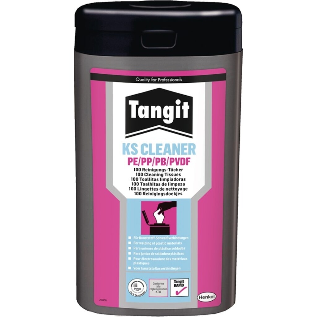 TANGIT Spezialreiniger PE/PP/PB/PVDF 100 Tü.Dose Produktabbildung: TANGIT Spezialreiniger PE/PP/PB/PVDF 100 Tü.Dose